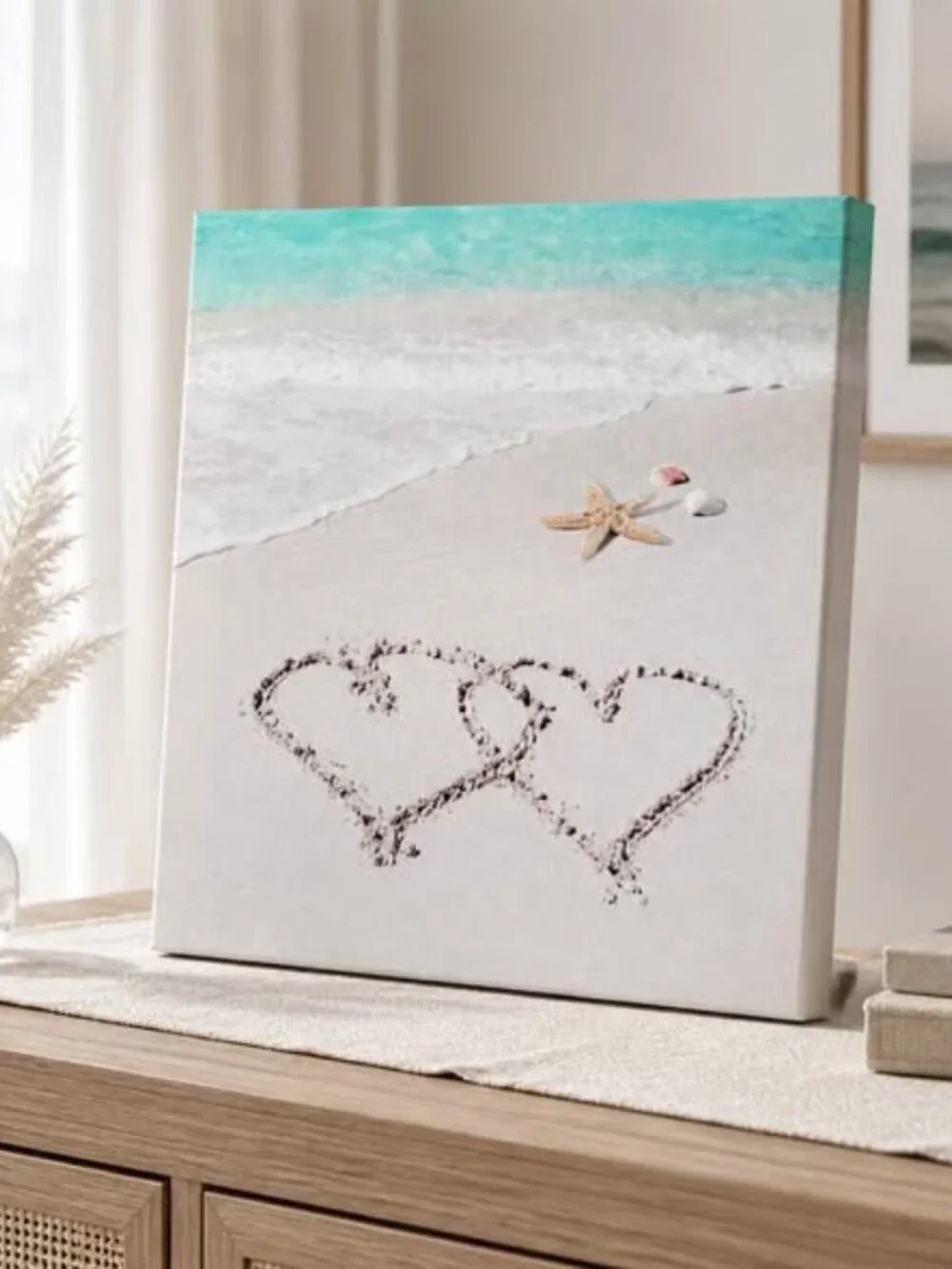 Relaxing Coastal Beach Canvas Wall Art Set